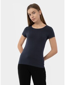4F Unifarbenes T-Shirt, Regular Fit, für Damen - L