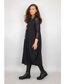 déjà vu Pippa Kleid in Tulpenform aus gerippter Baumwolle Einheitsgröße - dejavu Fashion