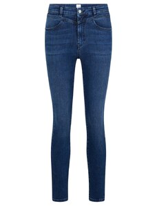 BOSS Damen Skinny Crop 4.0 Skinny-Fit Jeans aus blauem Super-Stretch-Denim Dunkelblau 28