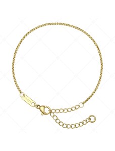 BALCANO - Round Venetian / Edelstahl Venezianer Rund Ketten-Armband mit 18K Gold Beschichtung- 1,5 mm