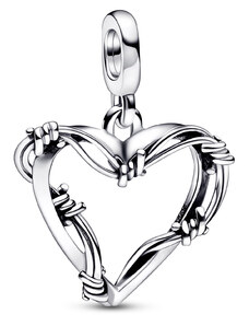 Pandora Anhänger Silber Herz mit Stacheldraht 792526C00