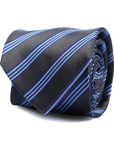 Suitable Krawatte Seide Streifen Anthrazit -