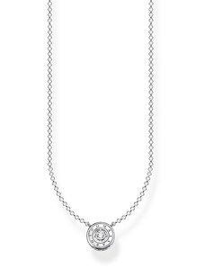 Thomas Sabo Damen-Halskette Kreis mit Weißem Stein KE1881-051-14-L45v