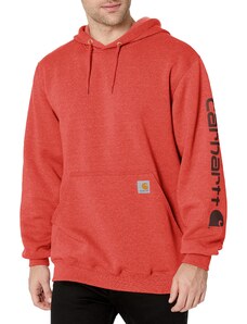 Carhartt Loose Fit Midweight Logo Sleeve Graphic Sweatshirt,Currant Heather,L