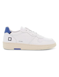 Sneaker D.A.T.E. COURT MONO WHITE-BLUE aus Leder Weiß