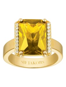 Sif Jakobs Jewellery Damenring Roccanova Altro Grande Goldfarben SJ-R42267YELCZ-YG-56, 56/17,8