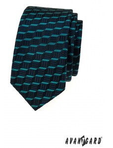 Avantgard Blaue Krawatte mit 3D-Effekt