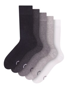 Dedoles Hohe Socken 5er-Pack Schwarz & Weiß Klassisch