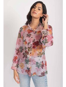 Aroop Floral Chiffon Shirt
