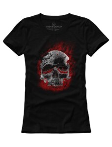 T-shirt für Damen UNDERWORLD Skull in fire