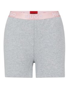 HUGO Damen Sporty Logo_Shorts Loungewear Short, Medium Grey35, M EU