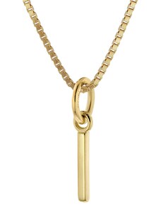 trendor Damen-Kette mit Buchstabe I Anhänger Gold auf Silber 925 15255-I-40, 40 cm