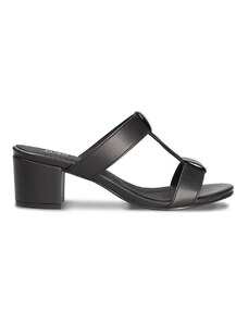 Nae Vegan Shoes Iris Black Vegan High-heeled Sandals