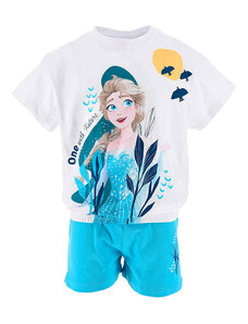 FROZEN 2tlg. Outfit "Frozen" in Blau/ Weiß | Größe 104