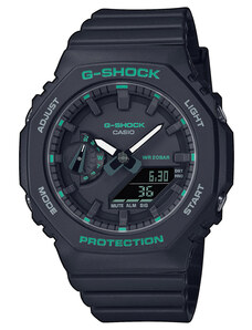 Casio G-Shock Classic Ana-Digi Armbanduhr Schwarz/Grün GMA-S2100GA-1AER
