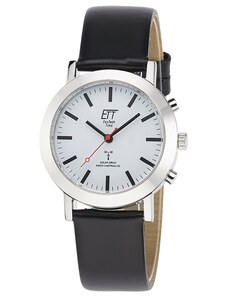 ETT Eco Tech Time Funk-Solar Damenuhr Station Watch mit Lederband ELS-11581-11L