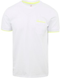 Sun68 T-Shirt Neon Stripe Weiß