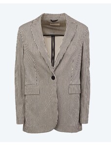 CIRCOLO 1901 Striped pique blazer