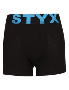 Kinder Klassische Boxershorts Styx Sport elastisch schwarz (GJ961) 6–8 Jahre