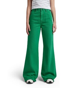 G-STAR RAW Damen Deck Ultra High Wide Leg Hose, Grün (jolly green gd D20987-D300-D828), 26W / 32L
