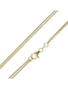 trendor Damen-Halskette für Anhänger Gold 333 / 8K Zweireihige Kette 15520-40, 40 cm
