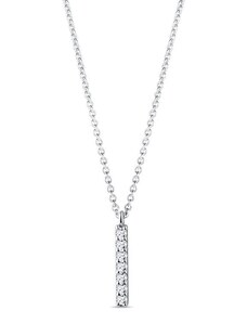 Halskette mit Diamantstab in Weißgold KLENOTA K0680012