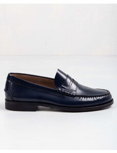 RISVOLTO Unstructured leather moccasin