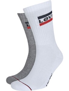 Levi's 2-Pack Sportswear Socken Grau Weiß