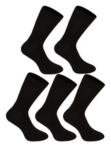 5PACK Socken Nedeto lang Bambus schwarz (5NDTP001) L