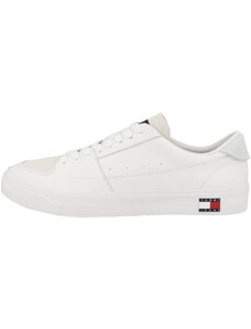 Tommy Jeans Herren Vulcanized Sneaker Schuhe, Weiß (White), 44