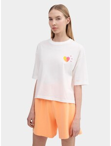 4F Regular Fit T-Shirt aus Bio-Baumwolle für Damen - L