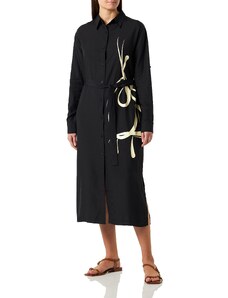 Triumph Women's Thermal MyWear Maxi Dress Bademantel, Black Combination, 36