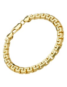 trendor Armband für Damen und Herren 925 Silber Vergoldet 15625-21, 21 cm