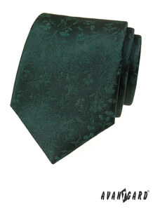 Avantgard Grüne Krawatte mit floralem Relief