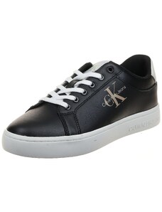 Calvin Klein Jeans Damen Cupsole Sneaker Classic Fluo Contrast Wn Schuhe, Schwarz (Black/Ancient White), 39