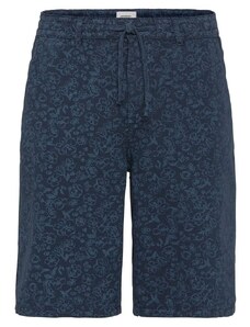 camel active Herren Chino Shorts mit Allover Print Blau menswear-33IN