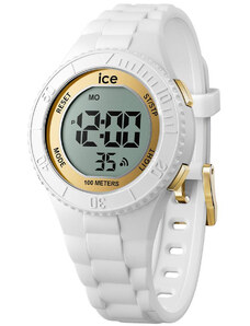 Ice-Watch Digitaluhr ICE Digit S Weiß/Goldfarben 021606