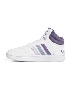 adidas Damen Hoops 3.0 Mid Sneakers, FTWR White/Silver Dawn/Silver Violet, 39 1/3 EU