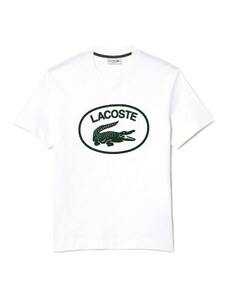 Lacoste Herren Th0244 Turtle Neck T-Shirt, Weiß/Grün, M