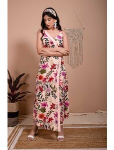 Aroop Floral Maxi Dress - Blush Pink
