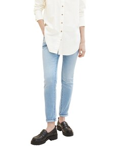 TOM TAILOR Damen 1036916 Tapered Relaxed Jeans, 10117 - Used Bleached Blue Denim, 26W / 32L