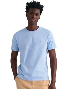 GANT Herren Reg Shield T-shirt T Shirt, Capri Blue, M EU