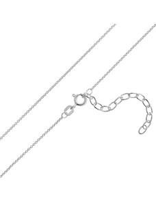 trendor Damen-Silberkette für Anhänger Ankerkette 38 cm Breite 1,1 mm 15673-38, 38 cm