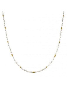 Perlenkette - vergoldetes Trimakasi