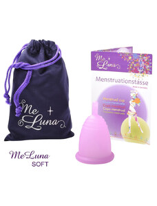 Menstruationstasse Me Luna Soft M mit Stiel rosa (MELU019)