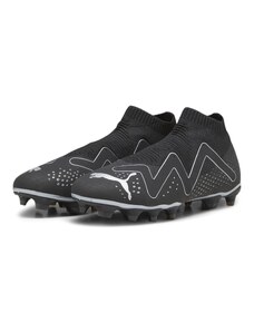 PUMA Men's Sport Shoes FUTURE MATCH+ LL FG/AG Soccer Shoes, PUMA BLACK-PUMA SILVER, 46.5