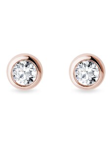Ohrringe mit 0,7ct Diamanten in Roségold KLENOTA K0662054