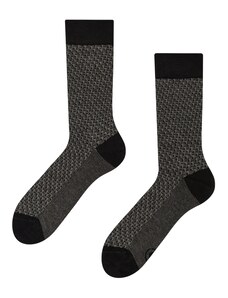 Graue Jacquard-Socken