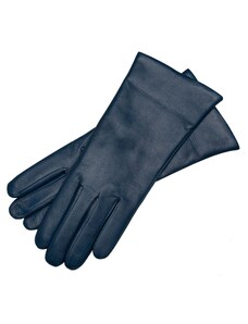 1861 Glove manufactory Marsala Jeans Blue Leather Gloves