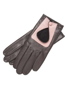 1861 Glove manufactory Livorno Grey and Rose Leather Gloves